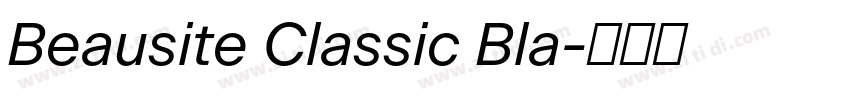 Beausite Classic Bla字体转换